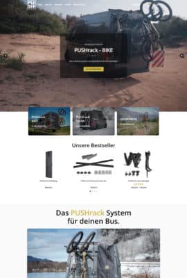 Relaunch der Webseite der Firma PUSH components